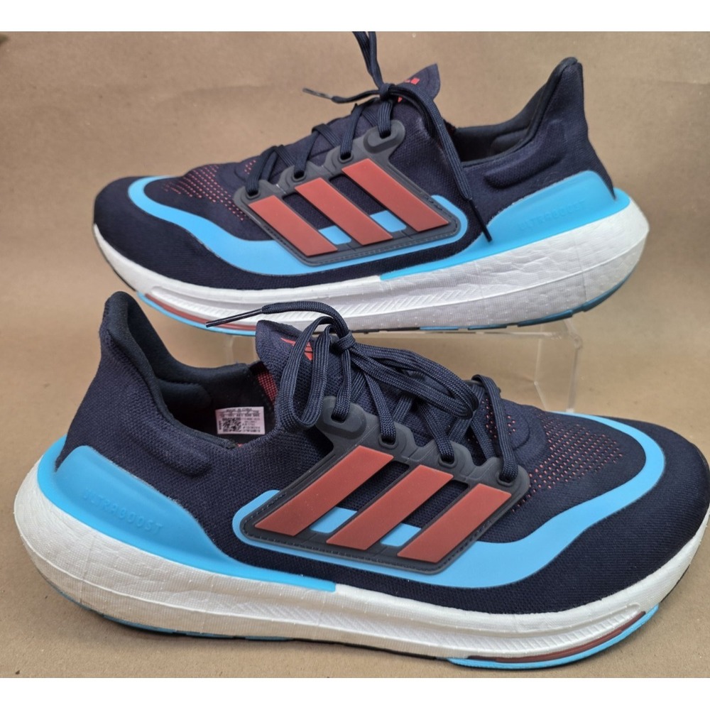 Adidas Ultraboost (Sz 14) Light Reflective Navy Blue Running Shoes Men's